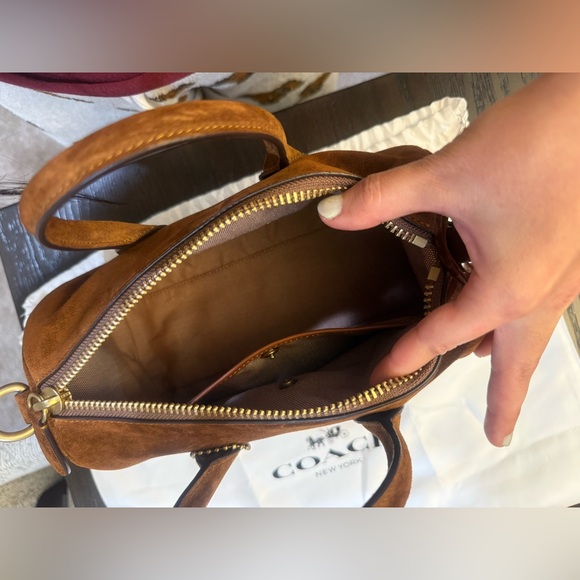Coach Compass 25 Brown Suede - Picture 4 of 8